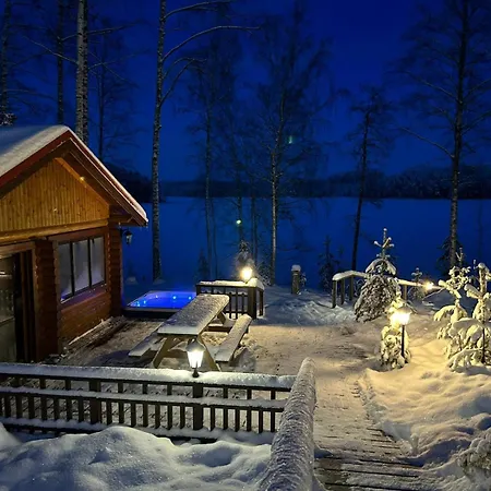 Villa Fishing Joutsen On The Saimaa With Jacuzzi