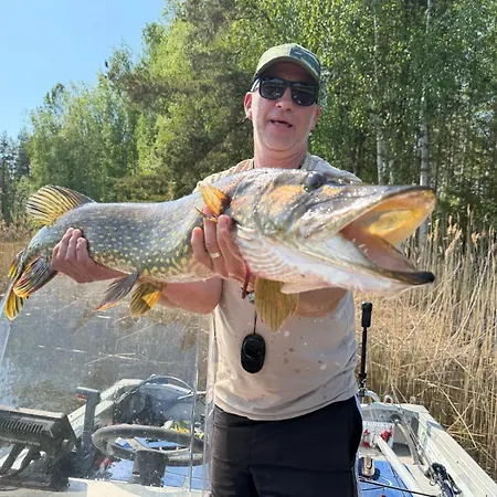 Villa Fishing Joutsen On The Saimaa With Jacuzzi *